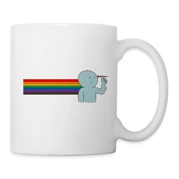 Darts & Rainbow Vibes - Tasse - Weiß - Rechts