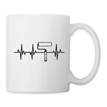 Color Roller Heart Line - Mug - white - Right