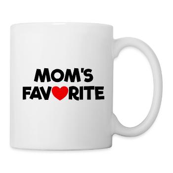 Favorite Child Mom's Darling I'm Mom's Favorite - Mug - white - Right
