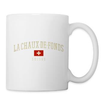 Blason suisse de la Chaux-de-Fonds - Mug blanc - blanc - Droite