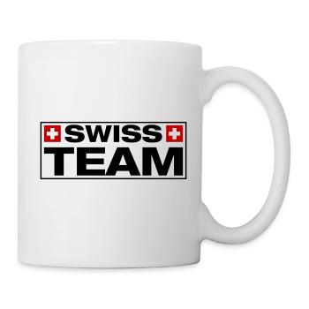 Team Swiss Schweiz - Tasse - Weiß - Rechts
