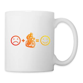 Conception de vélo de route vintage pour vélo de route - Mug blanc - blanc - Droite