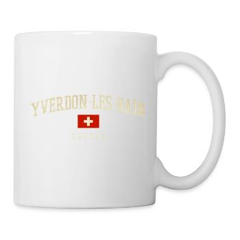 Yverdon-les-Bains Schweizer Emblem - Tasse - Weiß - Rechts