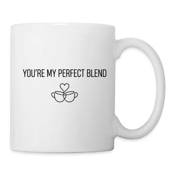 You're My Perfect Blend - Valentine Coffee Humor - Mug - white - Right