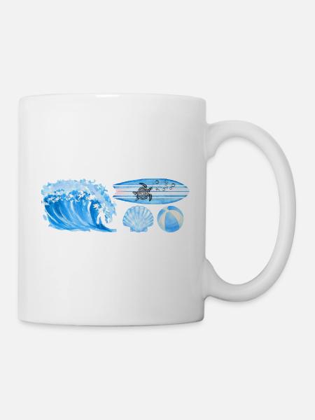 ocean vibe - Tasse - Weiß