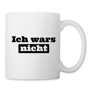 Ich wars nicht - Tasse - Weiß - Rechts