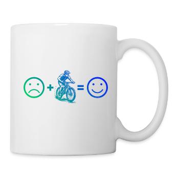 Conception simple et intemporelle du VTT - Mug blanc - blanc - Droite