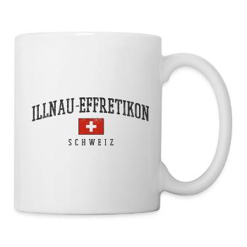 Illnau-Effretikon Schweizer Flaggenemblem - Tasse - Weiß - Rechts