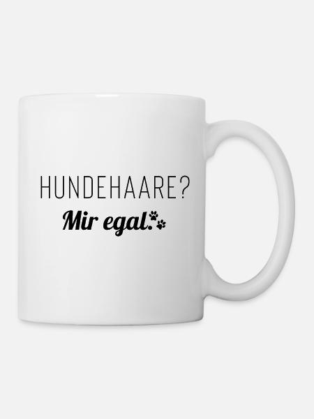 Dog hair? I don't care. Saying for dog people - Mug - white