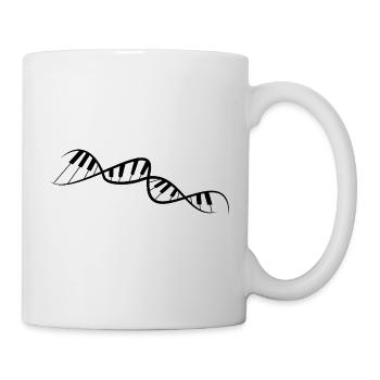Musik Klavier Dna Piano Musikinstrument - Tasse - Weiß - Rechts