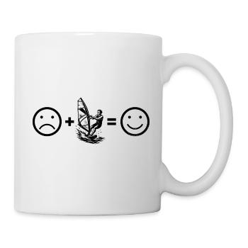 Direkte Windsurfing Aussage - Tasse - Weiß - Rechts