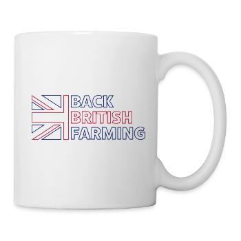 Back British Farming Emblem - Mug - white - Right