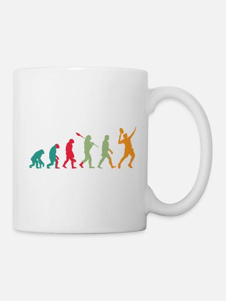 Tennis Evolution Retro - Tasse - Weiß
