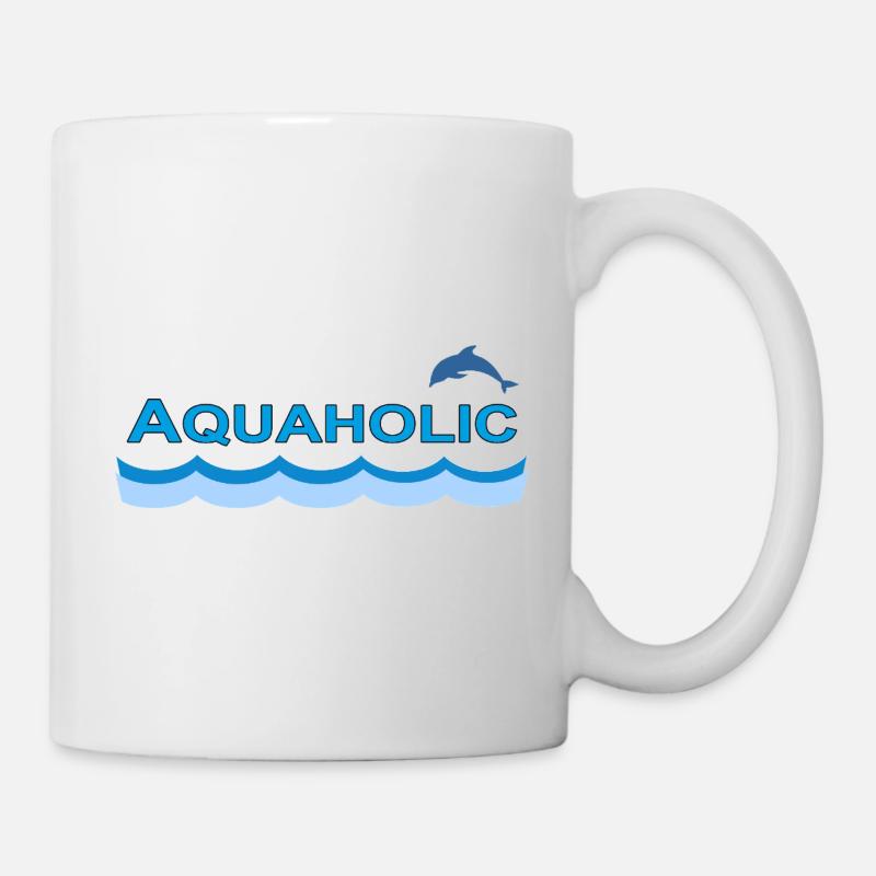 AQUAHOLIC - Tasse - Weiß