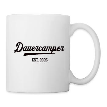 Dauercamper 2026 Camping Camper Dauercamping  - Tasse - Weiß - Rechts
