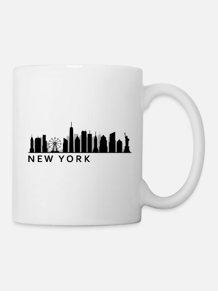 New Yorker Skyline - Tasse - Weiß