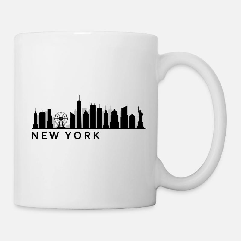 New Yorker Skyline - Tasse - Weiß