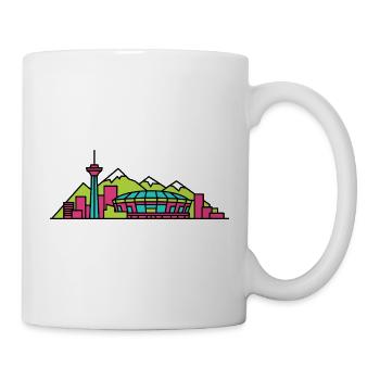 Vancouver City Skyline Harbour Centre Art - Mug - white - Right