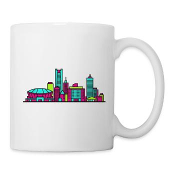 Saitama City Skyline Super Arena Line Art - Mug - white - Right