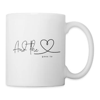 "And the heart goes to ..." Favorite person - Mug - white - Right