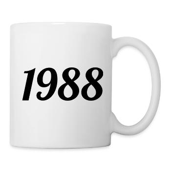 1988 Vintage 1988 Anniversaire Rétro 1988 Cadeau - Mug blanc - blanc - Droite