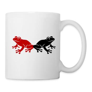Frosch Kröte - Tasse - Weiß - Rechts