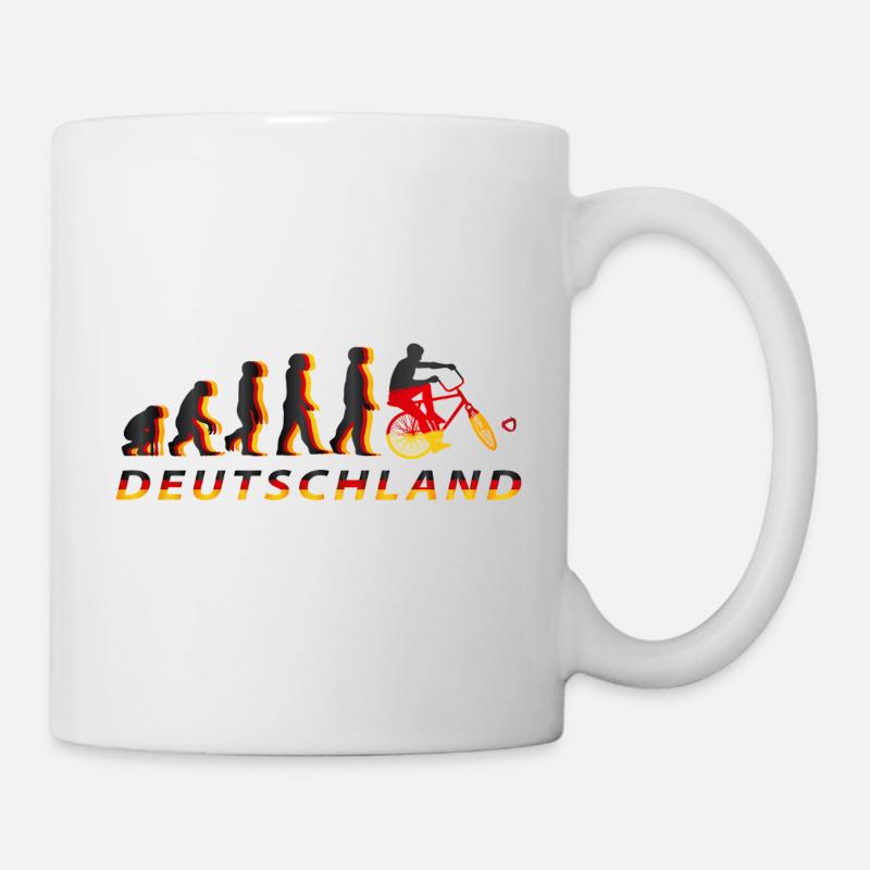 Cyclisme, Cyclball, Cyclisme en salle, Évolution - Mug blanc - blanc