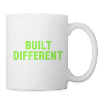 Built Different Neon Tee - Tasse - Weiß - Rechts