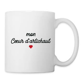 Mon Cœur d'artichaut - Mug blanc - blanc - Droite
