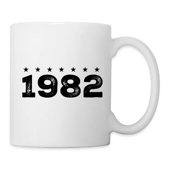 Hergestellt 1982 - Tasse - Weiß - Rechts