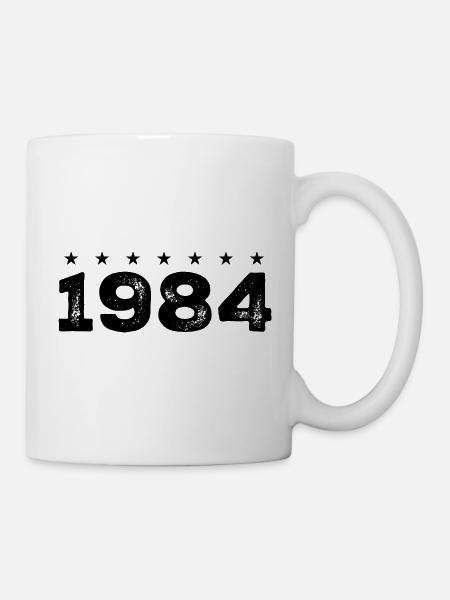 Hergestellt im Jahr 1984 - Tasse - Weiß