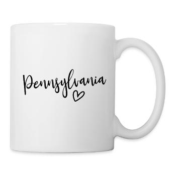 Pennsylvania Heart Women's Love Pennsylvania - Mug - white - Right