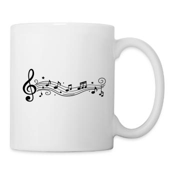 Musical Notes Melody Clefs - Mug - white - Right