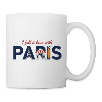 Paris Love – Tour Eiffel & Design de baguettes - Mug blanc - blanc - Droite