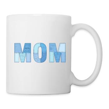 MOM Patchwork Denim Style - Mug blanc - blanc - Droite
