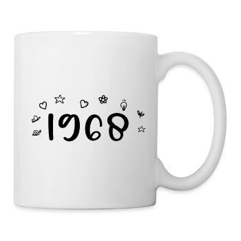 Jubiläum 1968 1968 Rückblick 1968 - Tasse - Weiß - Rechts