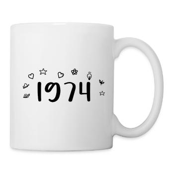 1974 Anniversaire 1974 Retro 1974 - Mug blanc - blanc - Droite