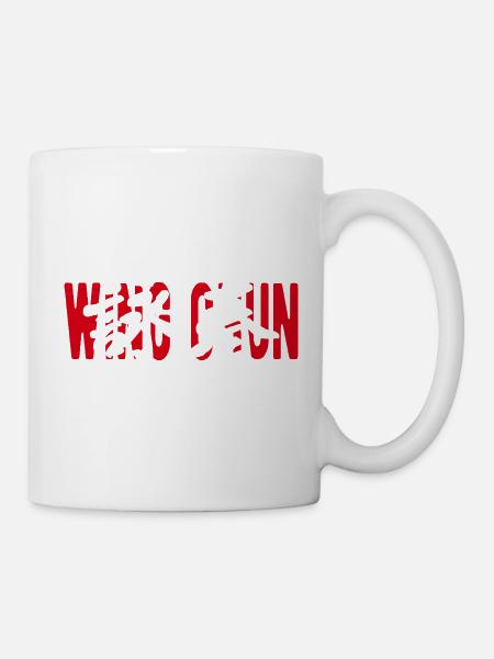 Wing Chun Chinesische Kampfkunst - Tasse - Weiß