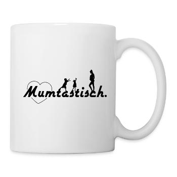 Mum-tastic - Saying Black - Mug - white - Right