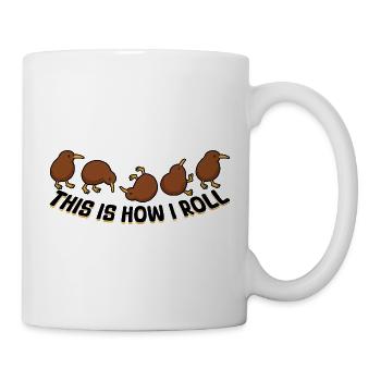 This Is How I Roll Kiwi Bird New Zealand Kawaii - Mug - white - Right