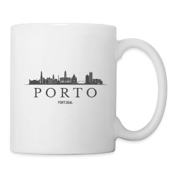 Porto Skyline, Porto Portugal - Tasse - Weiß - Rechts