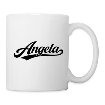 Angela name first last family - Mug - white - Right