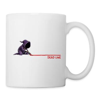 Dead Line Deadline Humor - Tasse - Weiß - Rechts