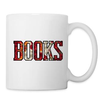 Blütenbuchstaben-Design - Tasse - Weiß - Rechts
