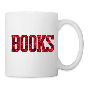 Red Flower Letters Book - Mug - white - Right