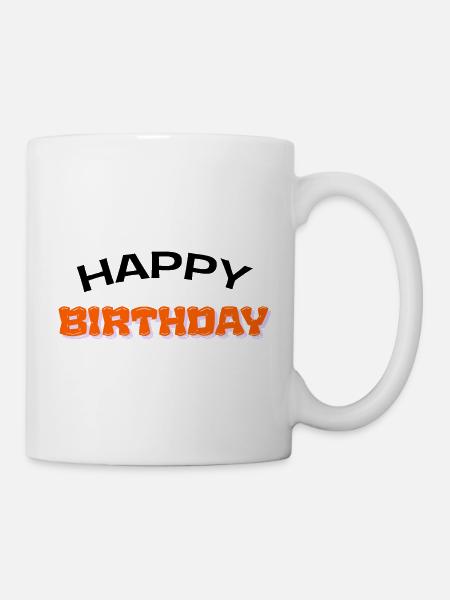 Happy Birthday - Tasse - Weiß