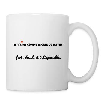 MESSAGE. CITATIONS. HUMOUR. CITATIONS DRÔLES - Mug blanc - blanc - Droite