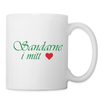Der Sand in meinem Herzen - Tasse - Weiß - Rechts
