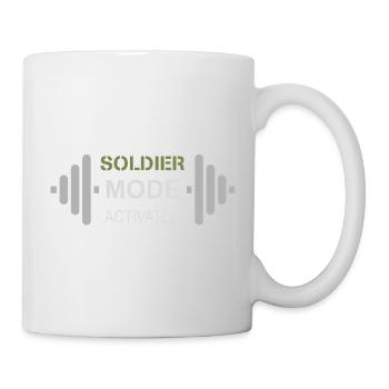 Mentalité de soldat | Cross Training et entraînement - Mug blanc - blanc - Droite
