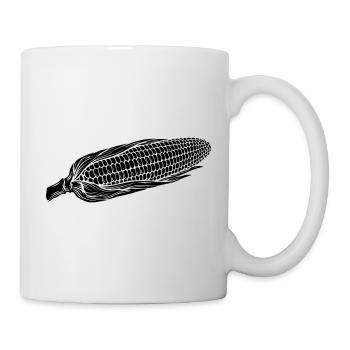 Corn on Cob Silhouette - Mug - white - Right